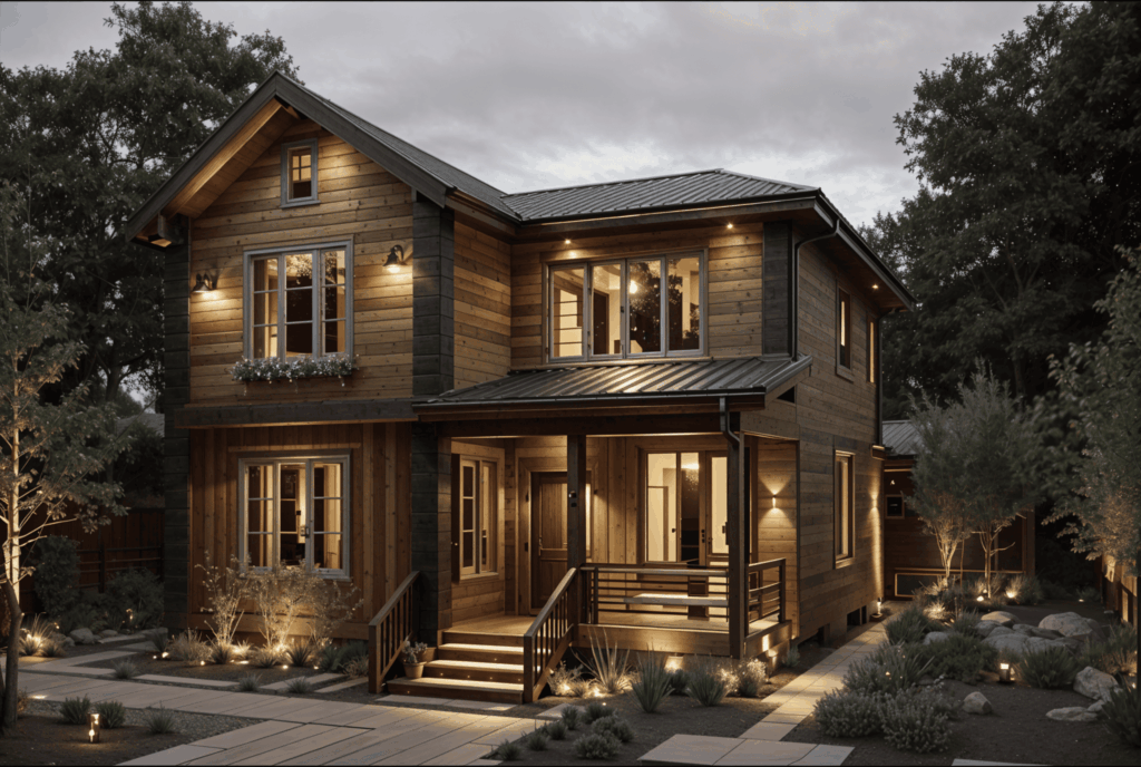 Двухэтажный каркасный дом XL31