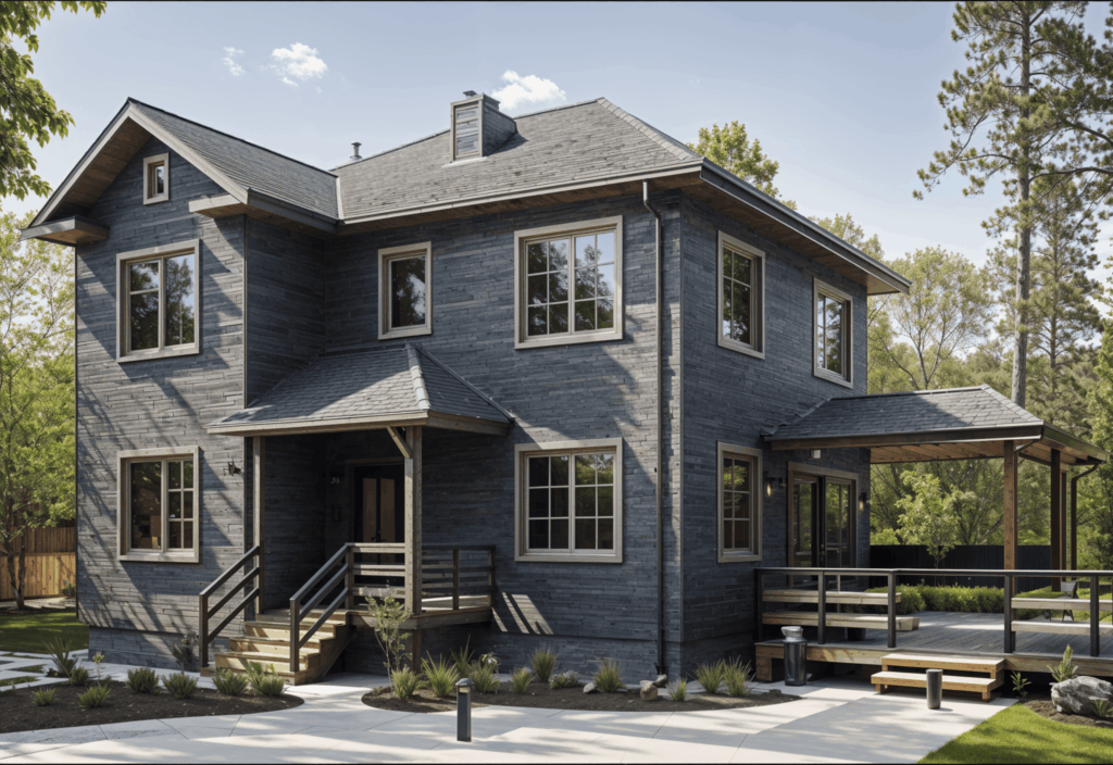 Двухэтажный каркасный дом XX19